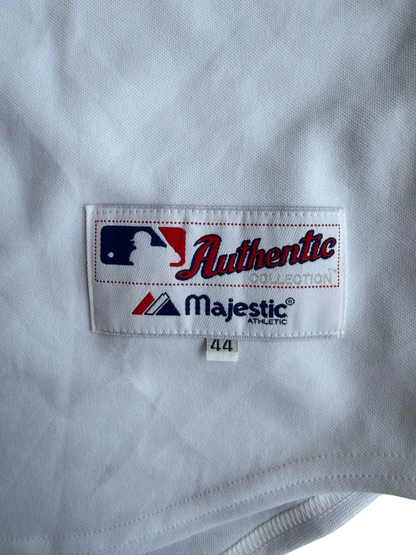 Cleveland Indians MLB White Majestic Authentic Collection Jersey Size: 44 (L)