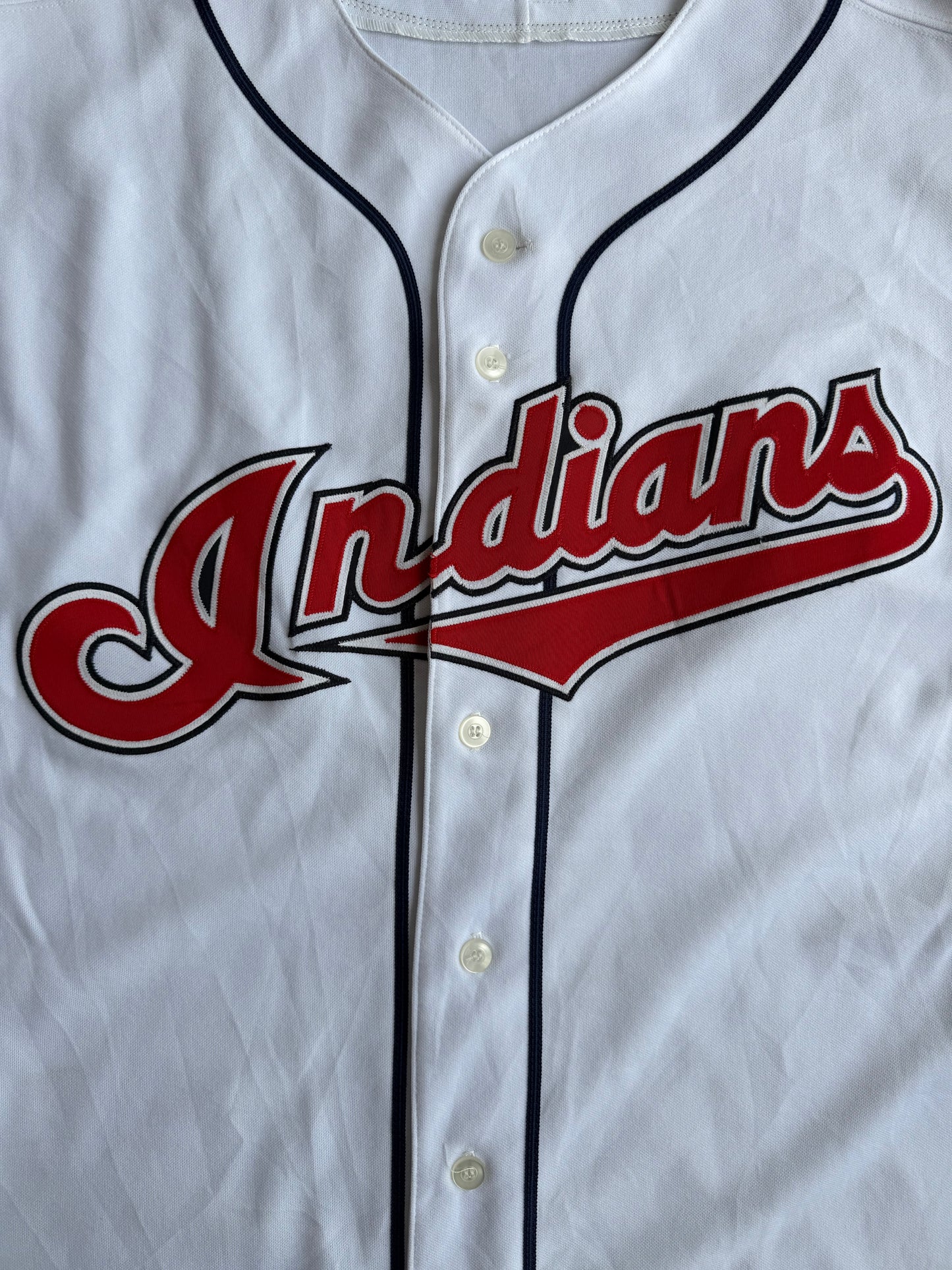 Cleveland Indians MLB White Majestic Authentic Collection Jersey Size: 44 (L)