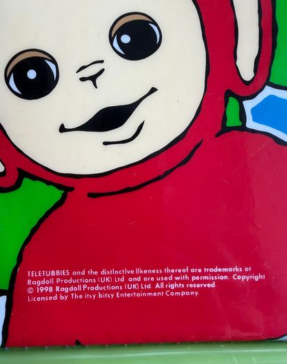 VTG 1998 Teletubbies Rolling Suitcase Carry-On Travel Luggage Bag