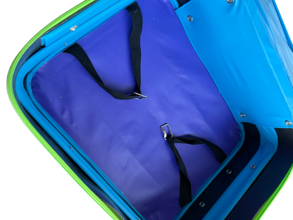 VTG 1998 Teletubbies Rolling Suitcase Carry-On Travel Luggage Bag
