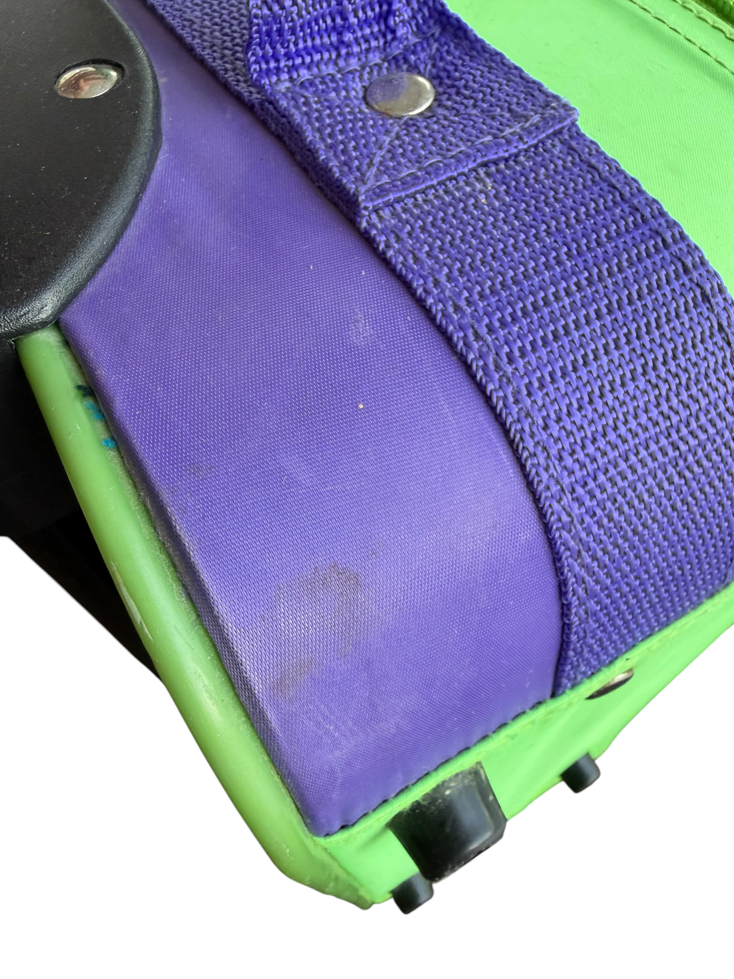 VTG 1998 Teletubbies Rolling Suitcase Carry-On Travel Luggage Bag