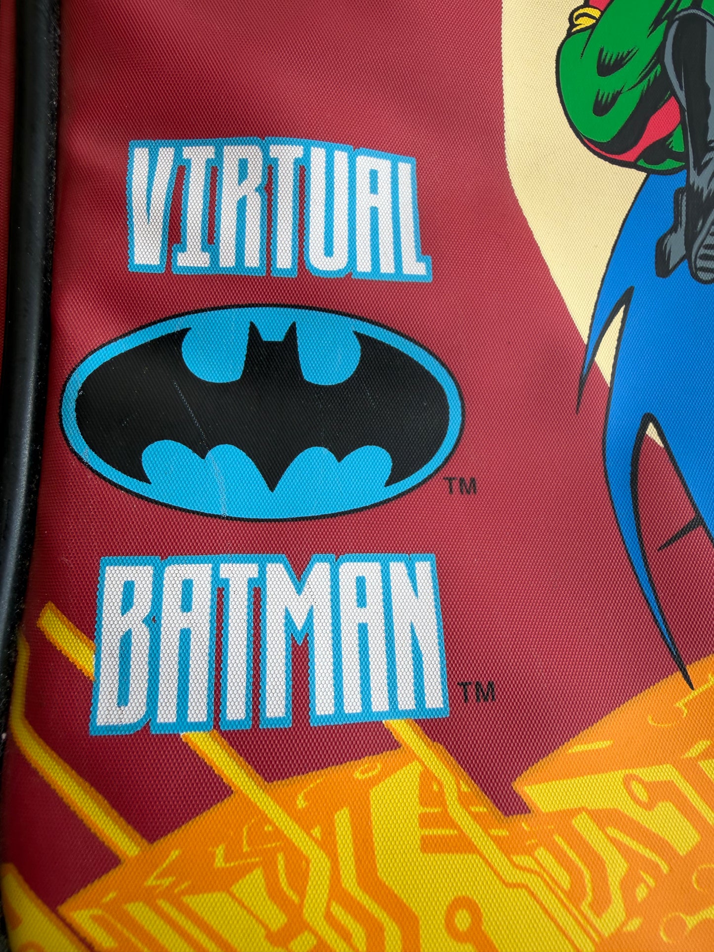 VTG 1998 DC Comics "Virtual Batman" Lunch Bag Batman & Robin (Bag Only)