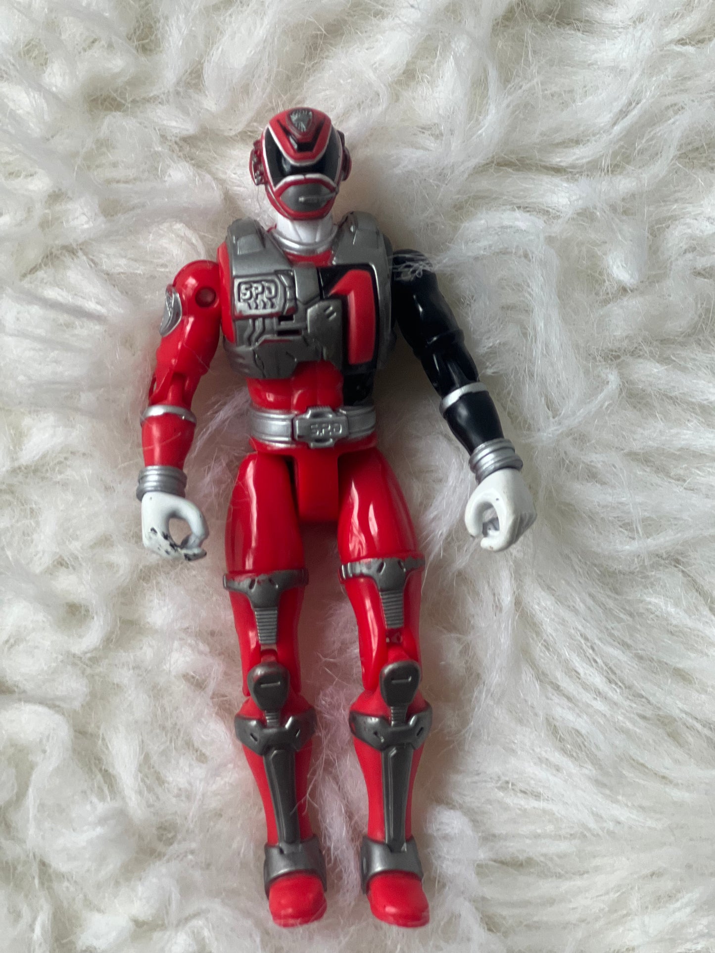 2005 Interactive Talking Red Power Rangers SPD 5.5" Figure