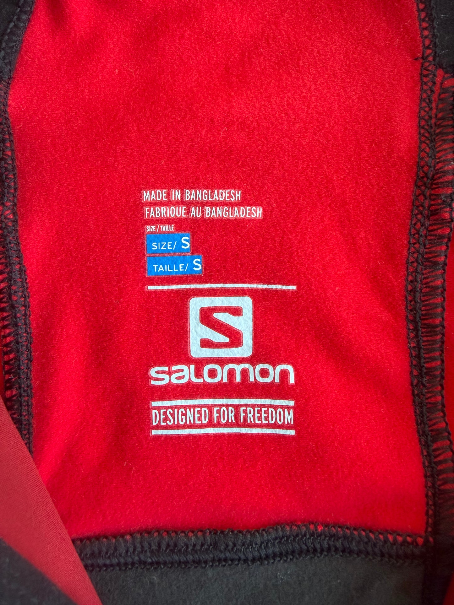 Salomon Men’s Red & Black Performance Athletic Softshell Jacket Size: S