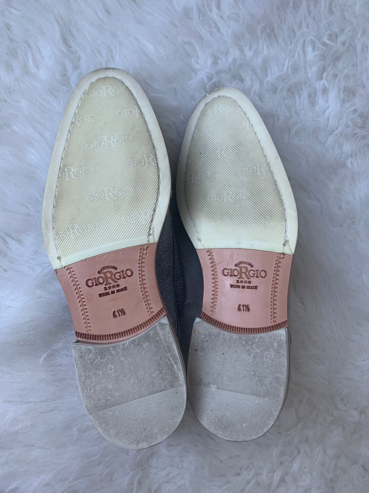 Handmade Giorgio 1958 Blue Lace-up Men's Dress Shoes EU 41.5