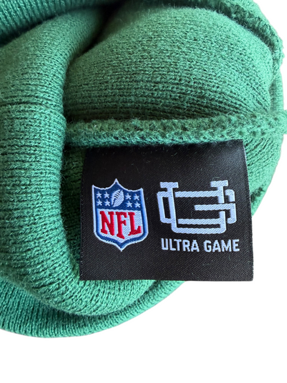 New York Jets NFL Ultra Game Pom Beanie & Scarf Set Winter Knit Fan Gear