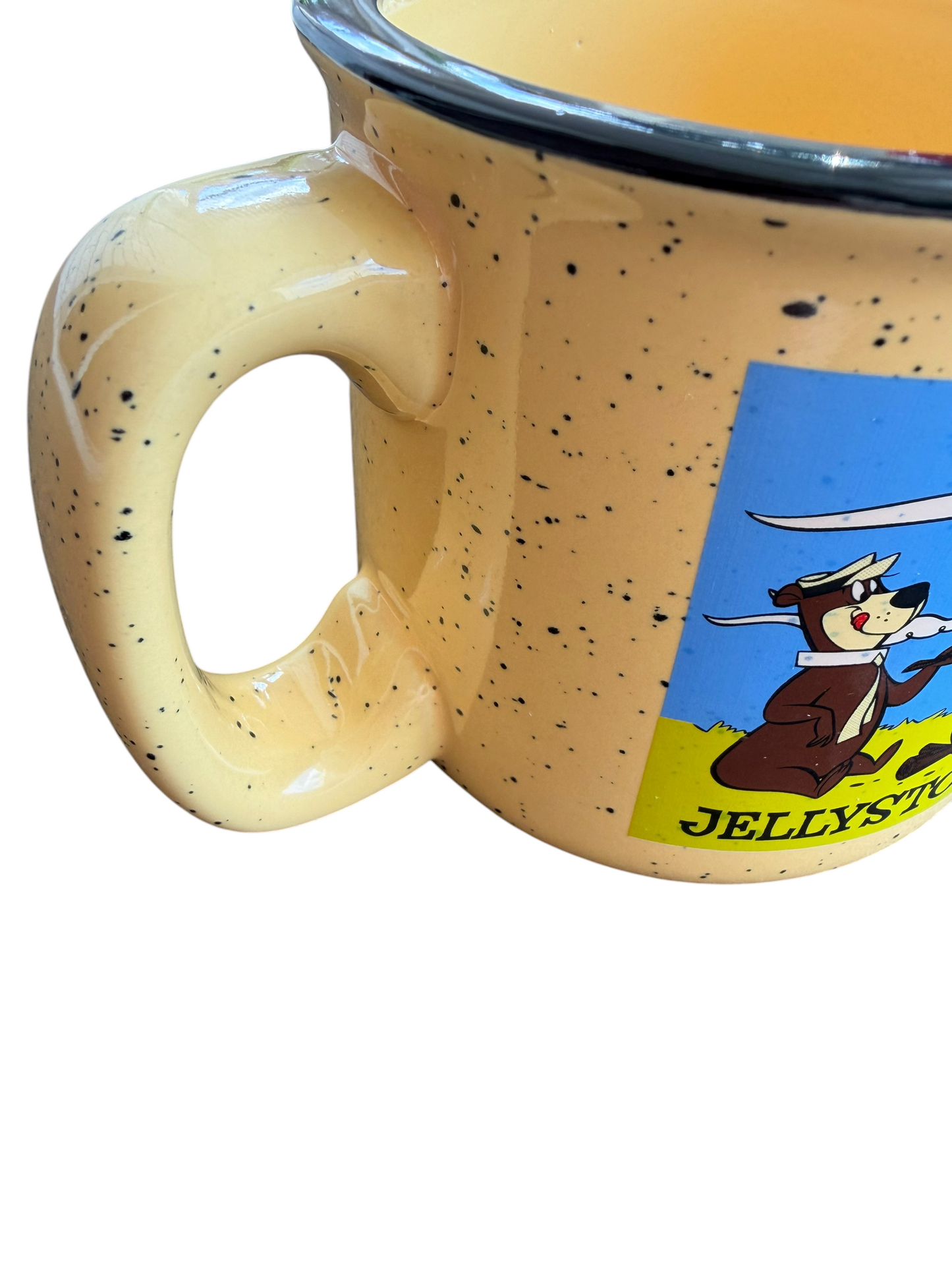 VTG 2006 Yogi Bear & Boo-Boo Jellystone Park Hanna-Barbera Speckled Ceramic Mug