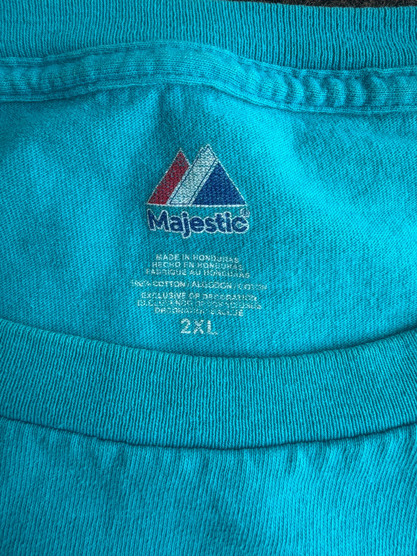 Charlotte Hornets NBA Majestic Men’s Graphic T-Shirt Modern Retro Size: 2XL