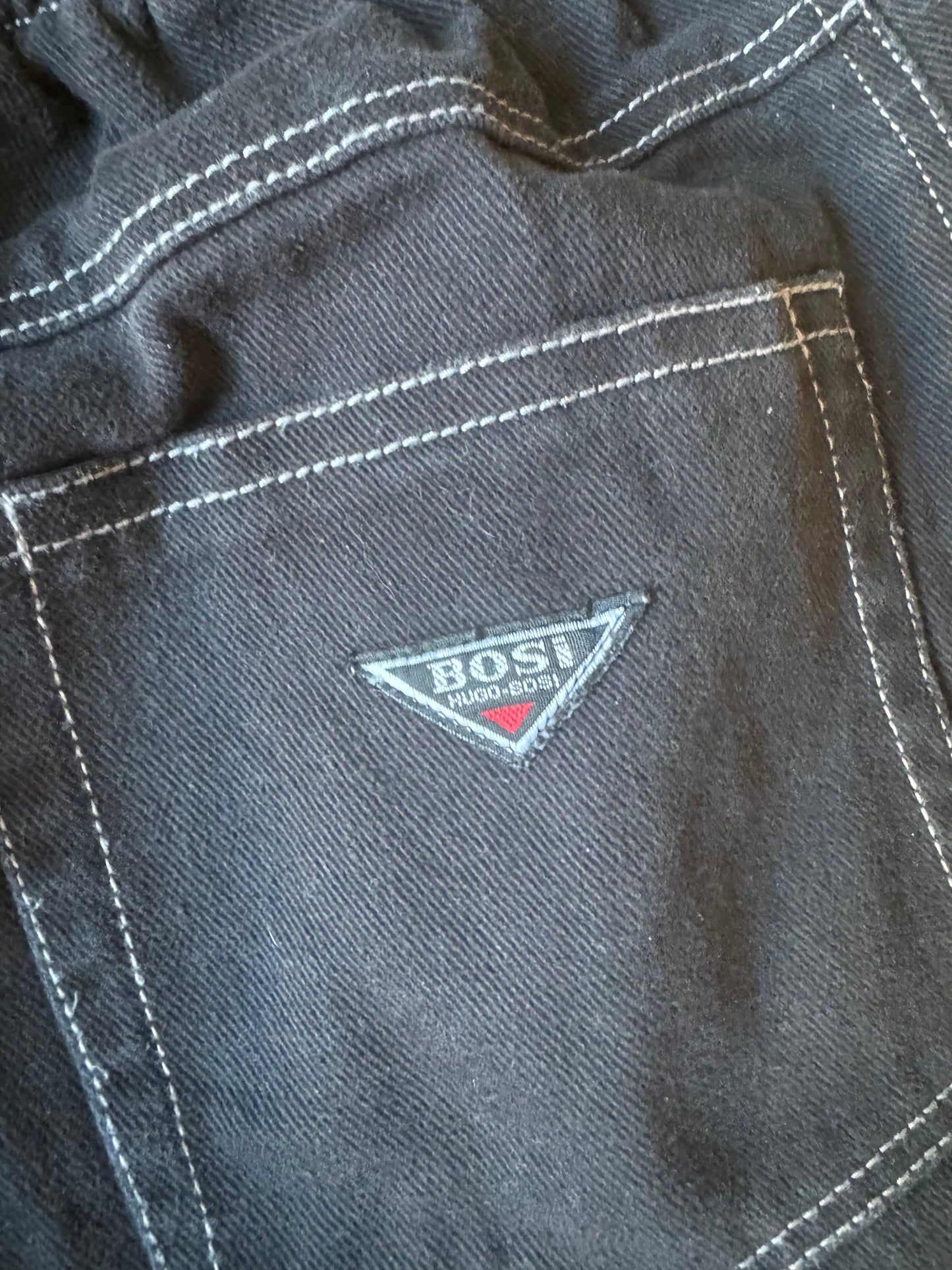 Rare Y2K Unique Adidas Streetball Patchwork Black Jeans Size: 10
