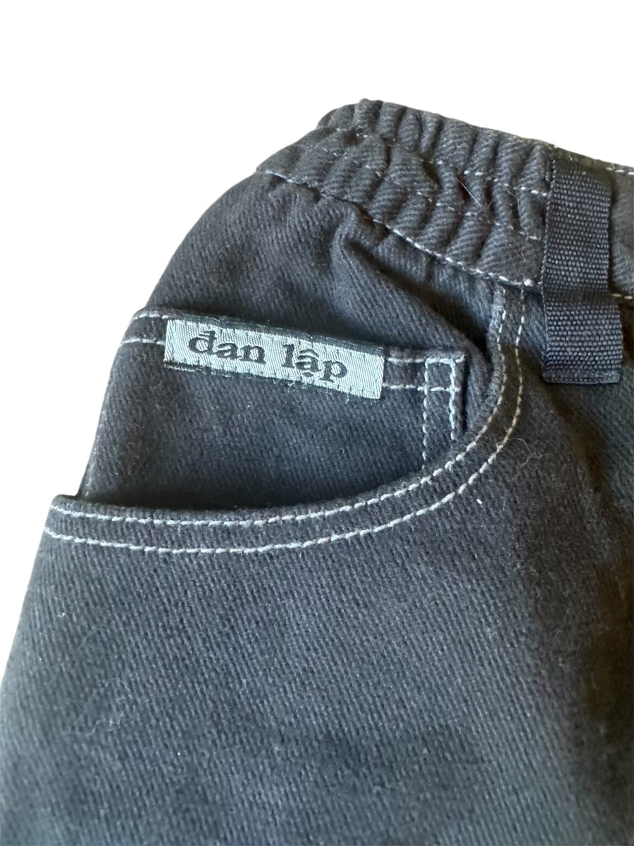 Rare Y2K Unique Adidas Streetball Patchwork Black Jeans Size: 10