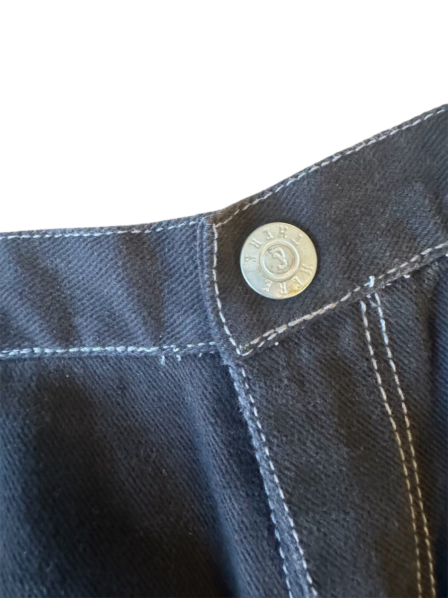 Rare Y2K Unique Adidas Streetball Patchwork Black Jeans Size: 10