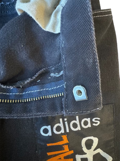 Rare Y2K Unique Adidas Streetball Patchwork Black Jeans Size: 10