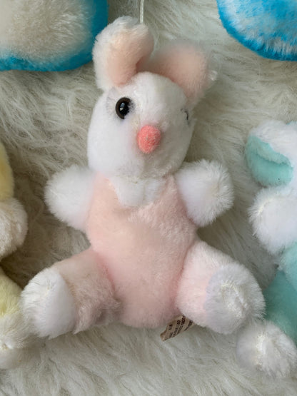 VTG 1984 Jolly Jumper Pastel Rainbow Animal Mobile Crib Hanger