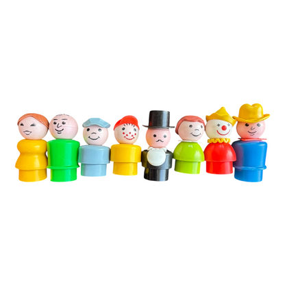 VTG 1970s Fisher-Price Little People 991 Circus Train Set w/ Original Figures