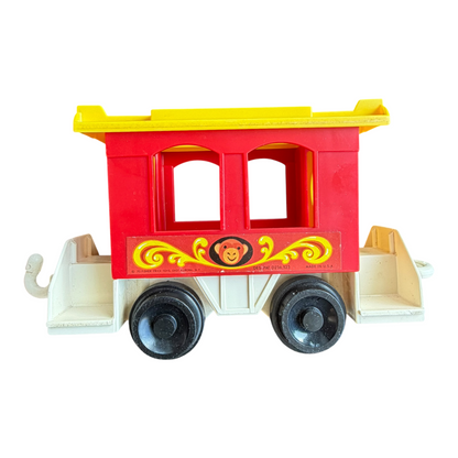 VTG 1970s Fisher-Price Little People 991 Circus Train Set w/ Original Figures
