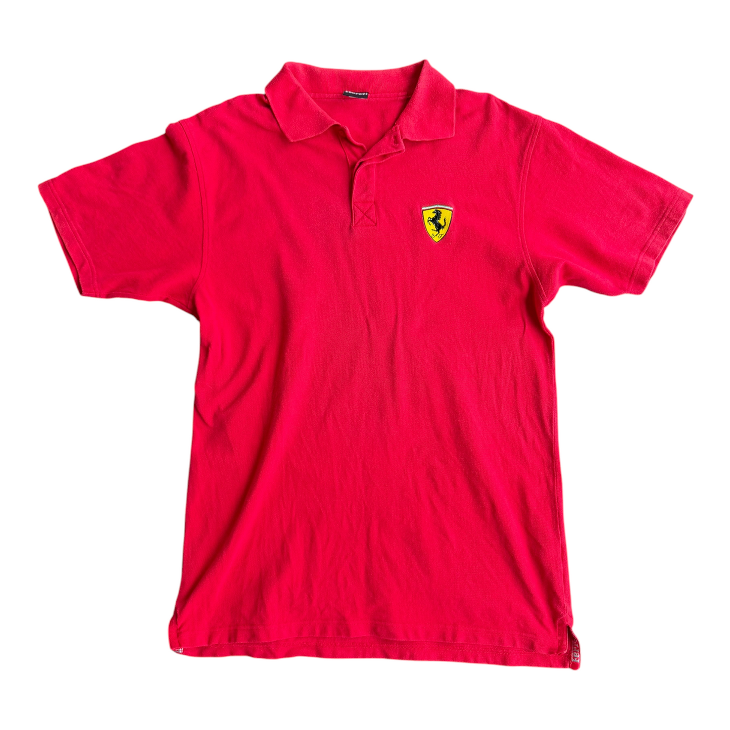 VTG 2000 Y2K Ferrari Official Licensed Red Polo Shirt Size: L