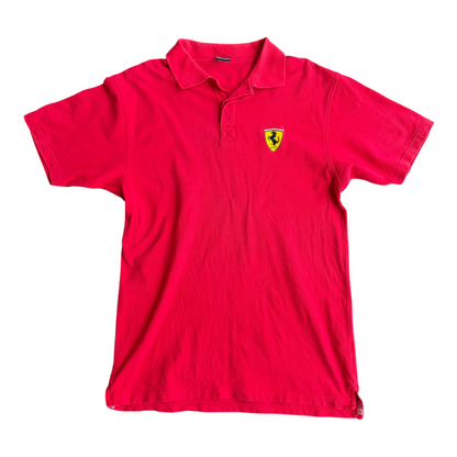 VTG 2000 Y2K Ferrari Official Licensed Red Polo Shirt Size: L