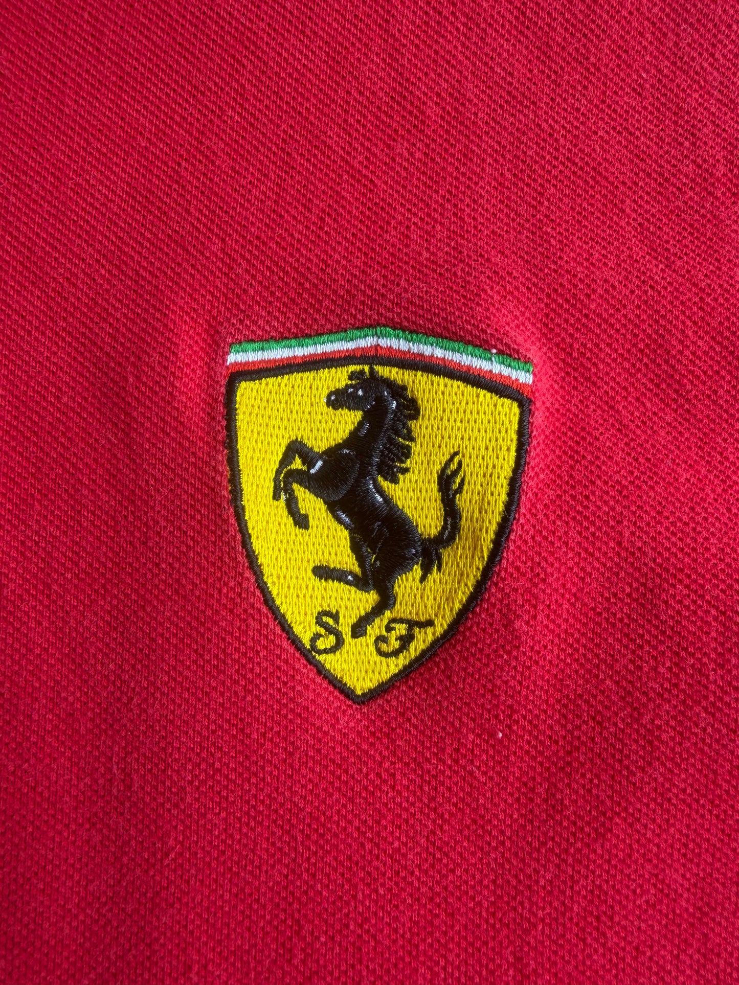 VTG 2000 Y2K Ferrari Official Licensed Red Polo Shirt Size: L