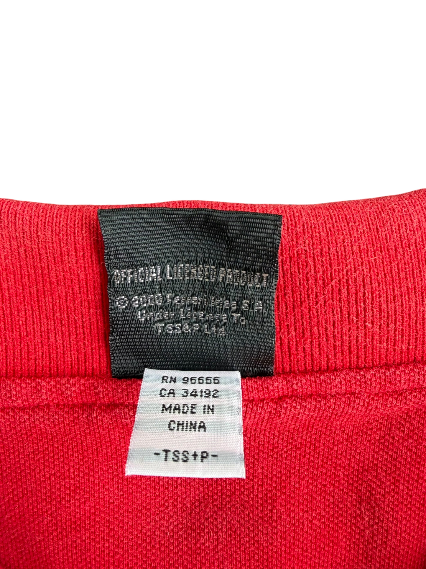 VTG 2000 Y2K Ferrari Official Licensed Red Polo Shirt Size: L