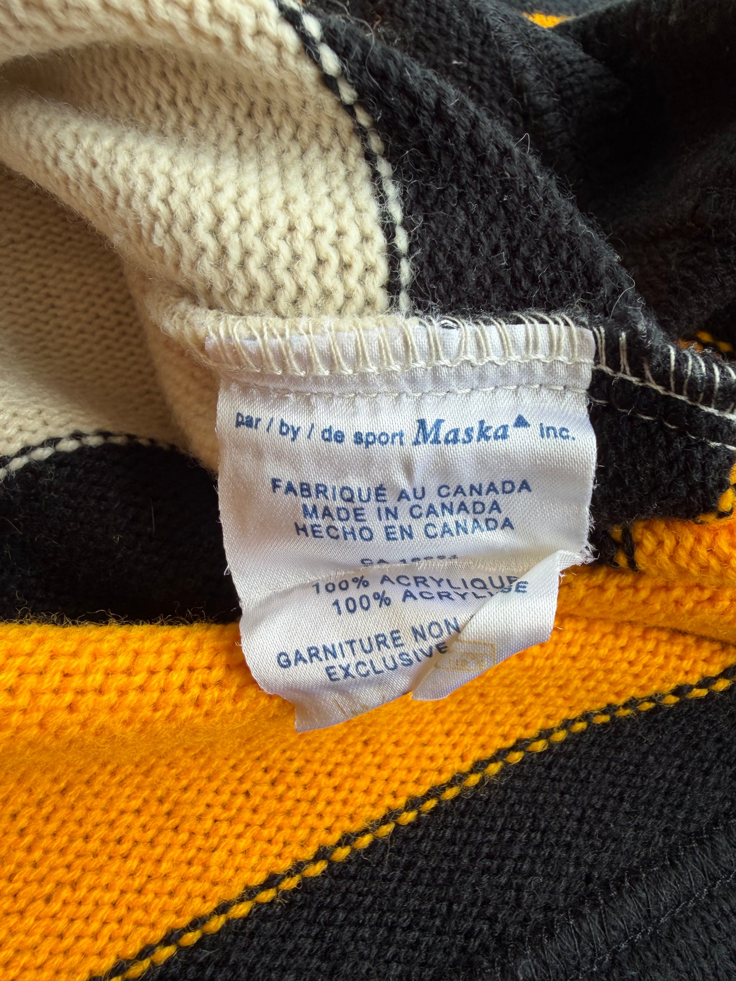 Boston Bruins Vintage Hockey CCM Heritage Kint Sweater Size: XL