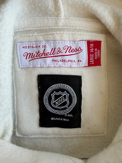 Montreal Canadiens Mitchell & Ness Italic Striped Hoodie Youth Size: L (14/16)