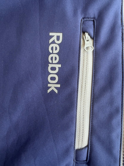 New York Rangers Reebok NHL Center Ice Collection Full Zip Blue Jacket Size: L