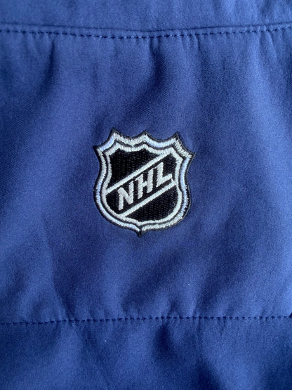 New York Rangers Reebok NHL Center Ice Collection Full Zip Blue Jacket Size: L