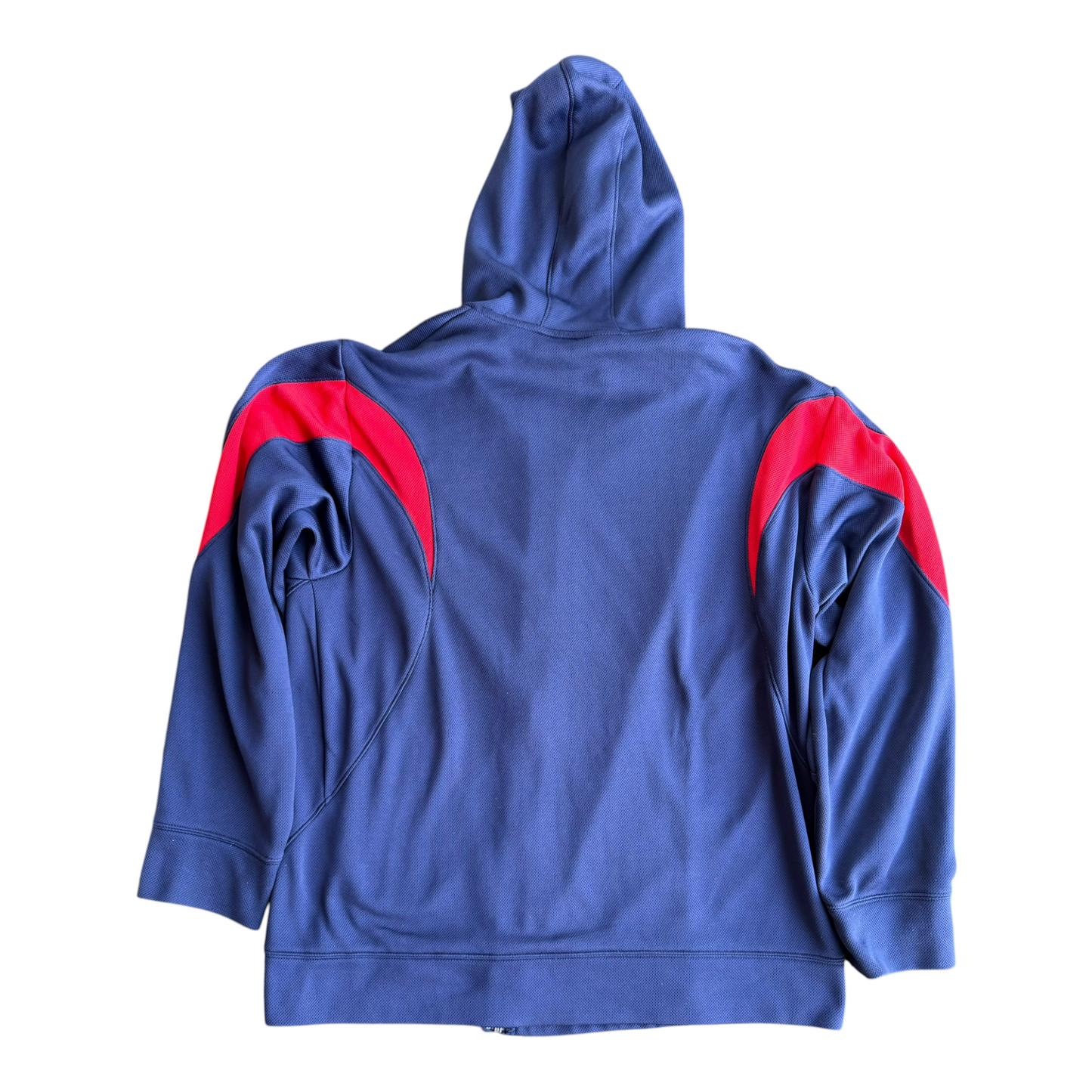 New York Rangers Reebok NHL Center Ice Collection Full Zip Blue Hoodie Size: L