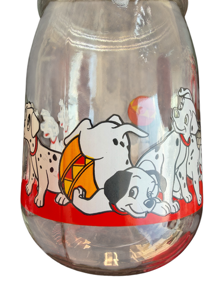 VTG Disney 101 Dalmatians Collectible Glass Storage Jar Set