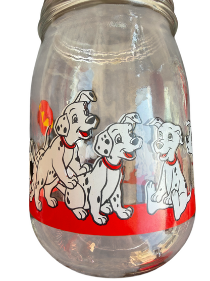 VTG Disney 101 Dalmatians Collectible Glass Storage Jar Set