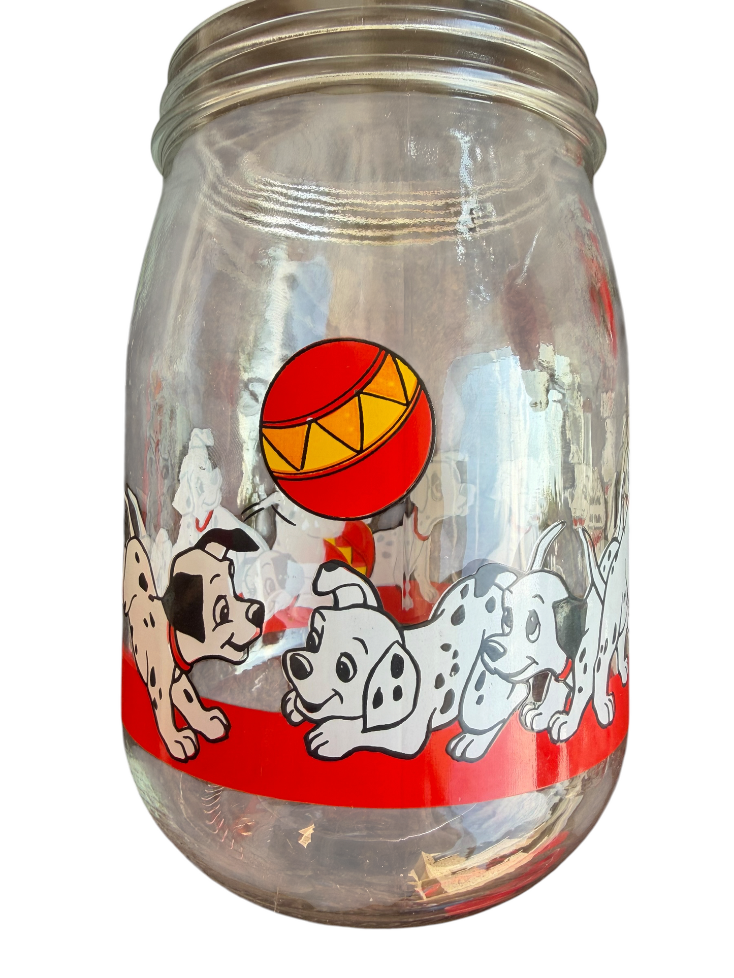 VTG Disney 101 Dalmatians Collectible Glass Storage Jar Set