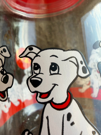 VTG Disney 101 Dalmatians Collectible Glass Storage Jar Set