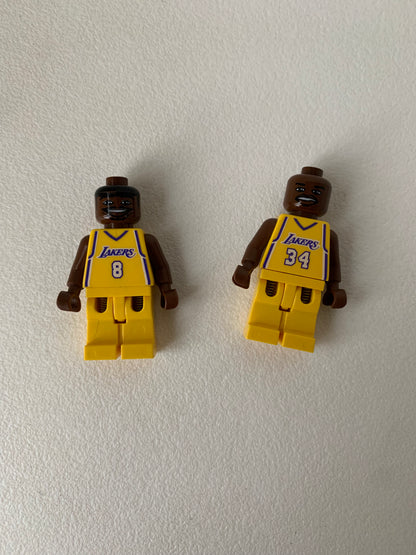 LEGO® Sports Minifigure NBA Kobe Bryant #8 Shaquille O'Neal #34 L.A. Lakers