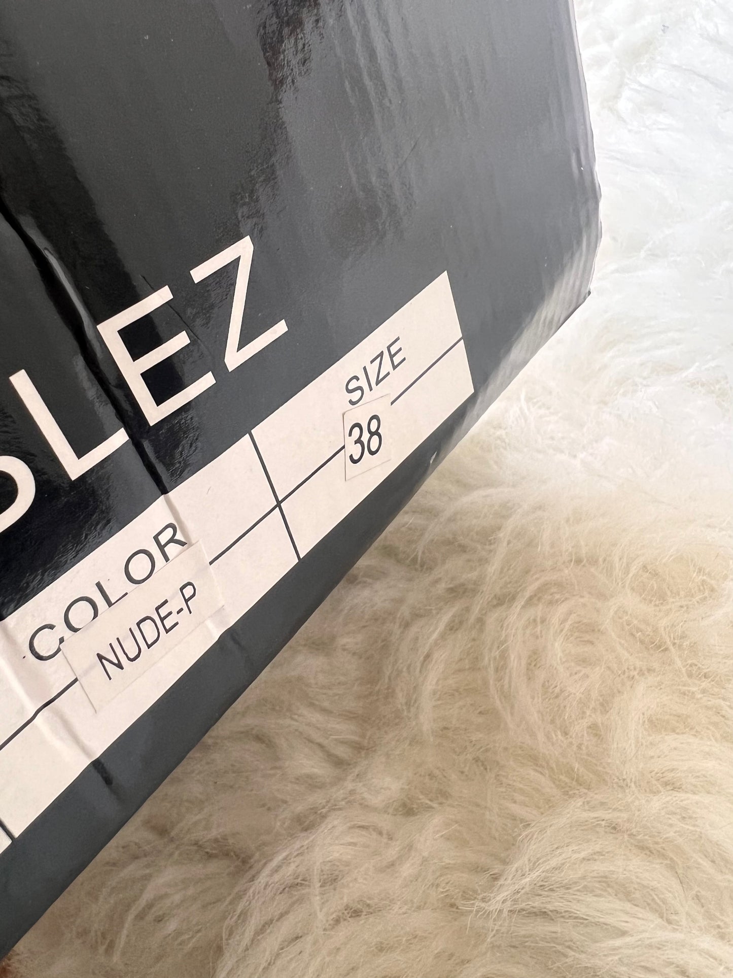 Noblez Soulier Dentelle Nude Heel Shoes EU 38