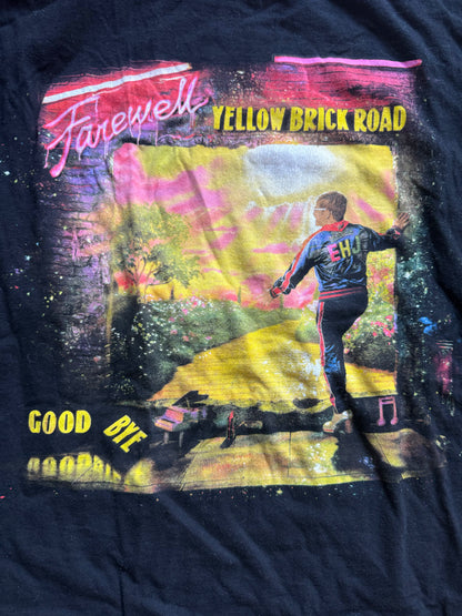 Elton John Farewell ‘19 Yellow Brick Road Tour Concert Black T-Shirt Size: XXL