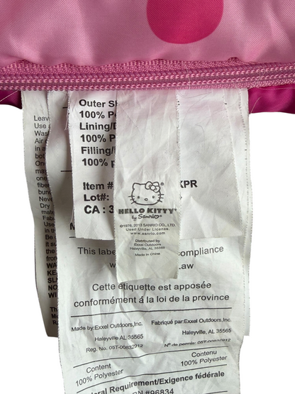 VTG Sanrio Hello Kitty Polka Dot Kids Sleeping Bag