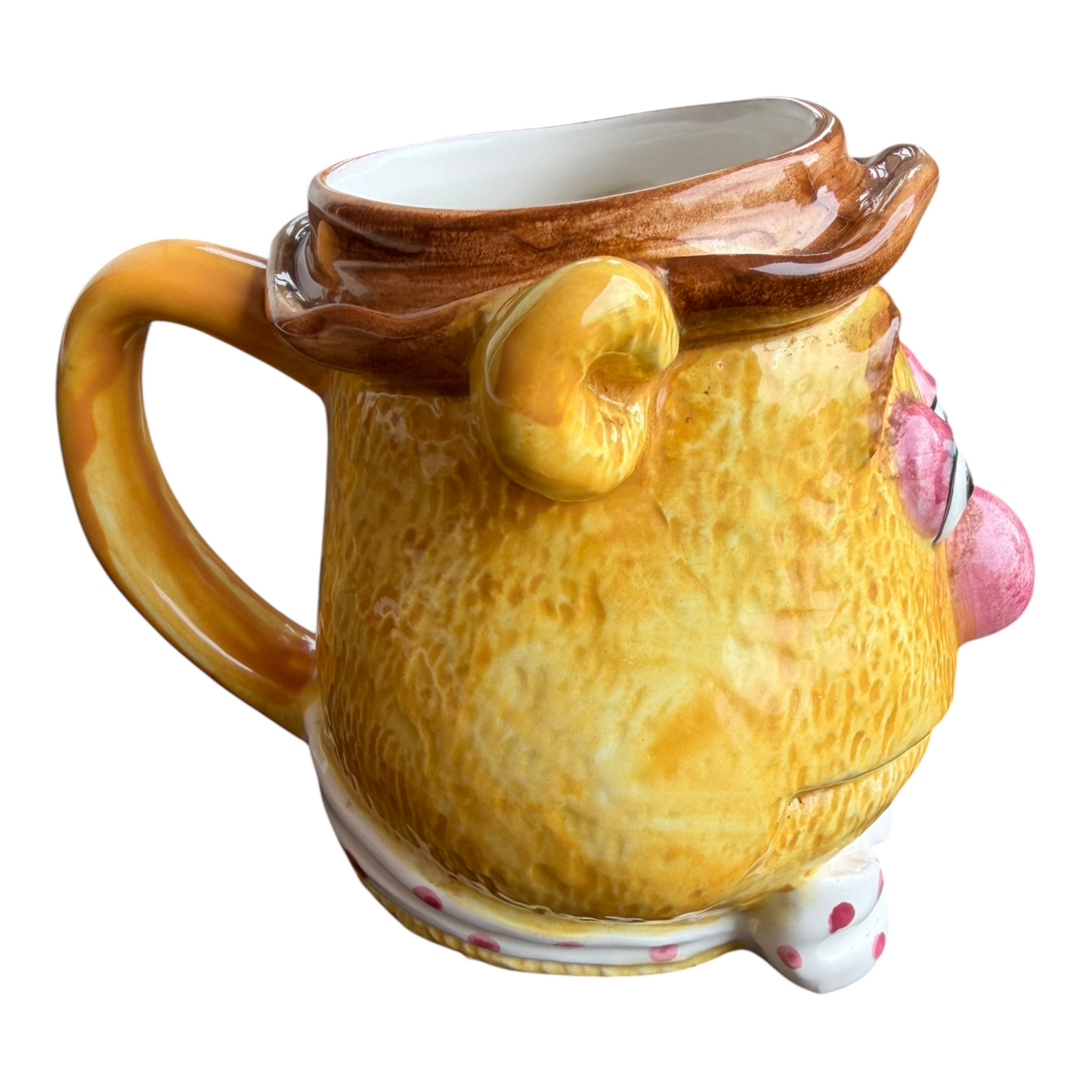 VTG Jim Henson The Muppets Fozzie Bear Ceramic Figural Coffee Mug