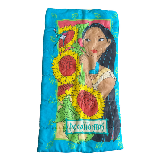 VTG 1995 Disney Pocahontas Sunflower Flit Kids Sleeping Bag