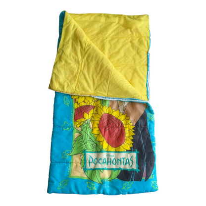 VTG 1995 Disney Pocahontas Sunflower Flit Kids Sleeping Bag