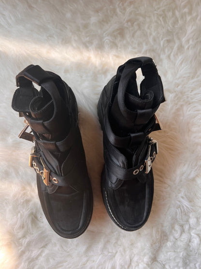 Jeffrey Campbell Mingus Buckle Strap Platform Bootie US 8