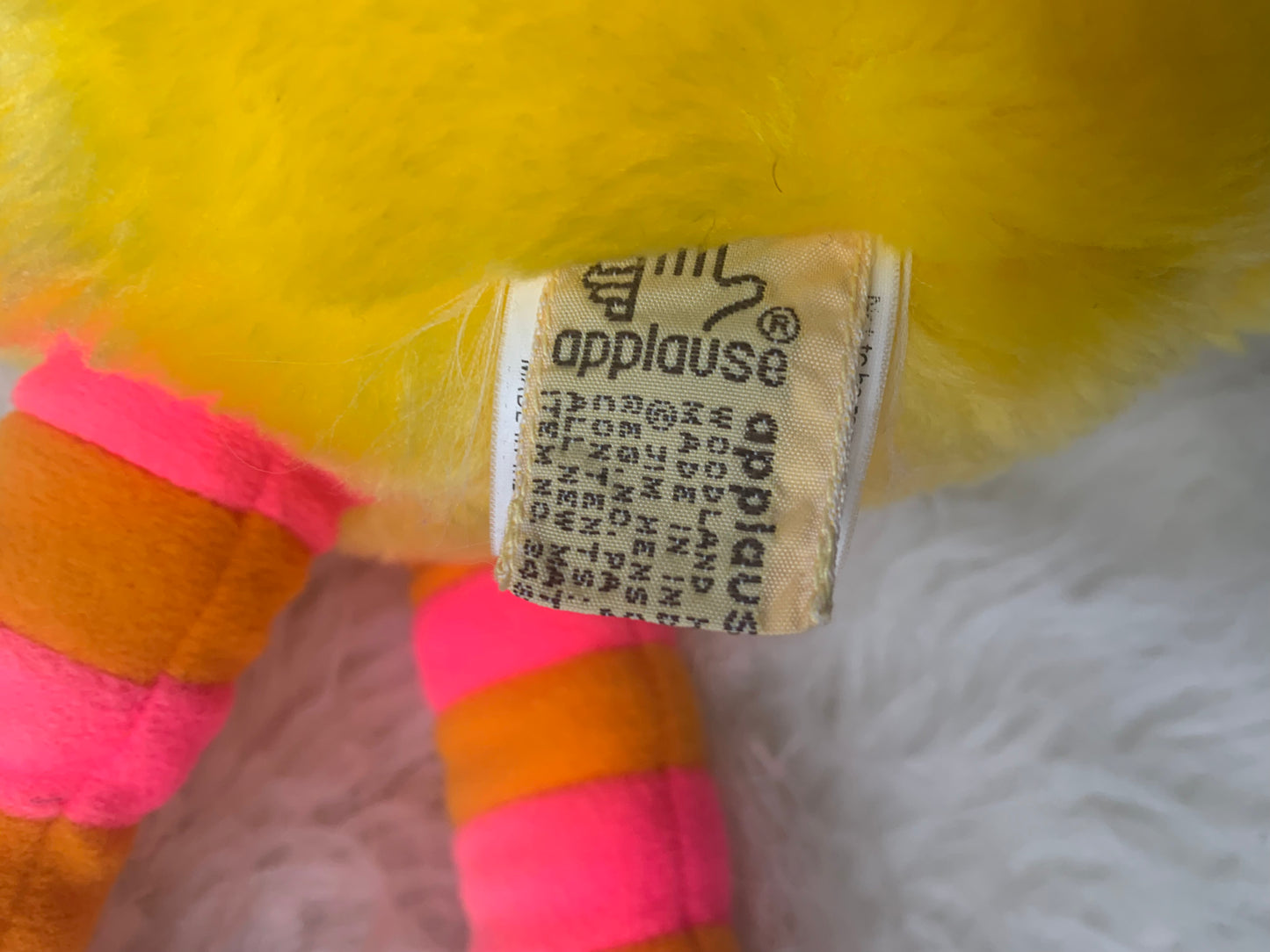 VTG Applause Sesame Street Big Bird Teddy Bear Wind Up Musical Plush