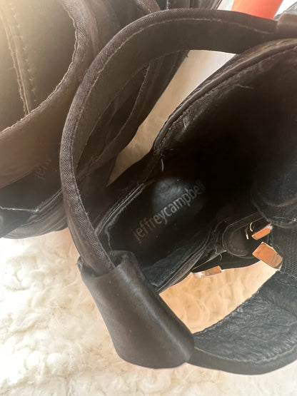 Jeffrey Campbell Mingus Buckle Strap Platform Bootie US 8