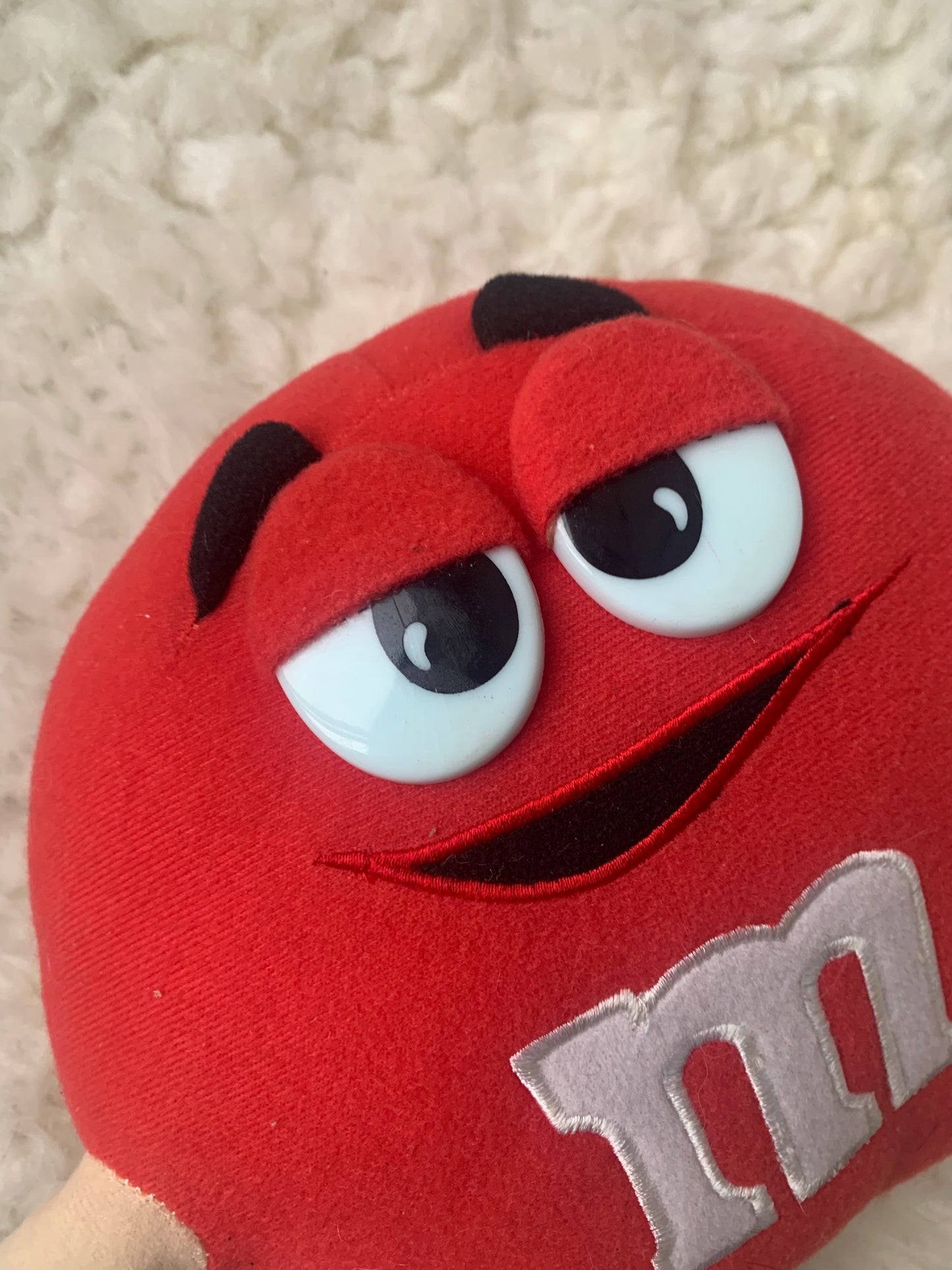 VTG Y2K Nanco Red M&M’S Candy Stuffed Plush Toy With Tags 13”