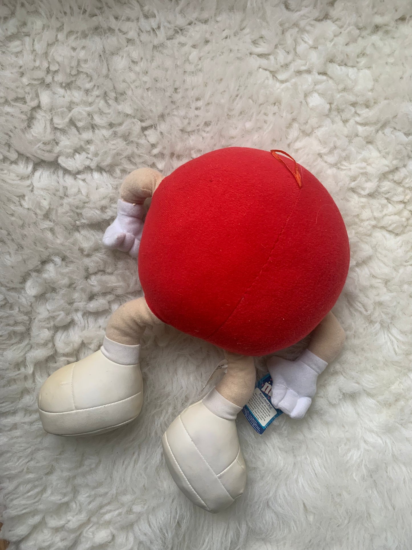VTG Y2K Nanco Red M&M’S Candy Stuffed Plush Toy With Tags 13”