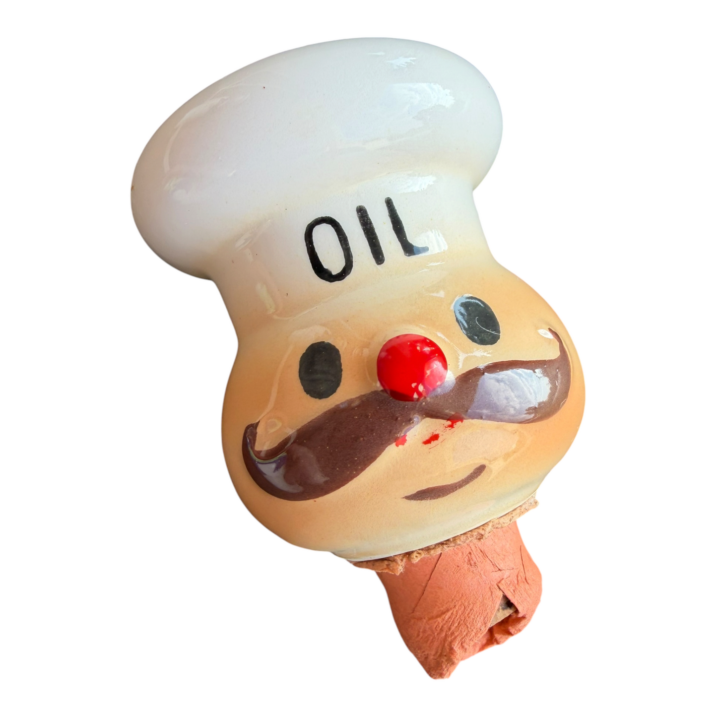 VTG Retro Ceramic Chef Salt Pepper Oil Vinegar Condiment Cruet Set Made in Japan