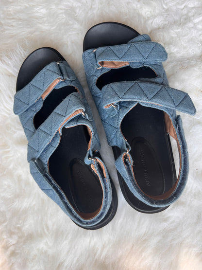 Aerosoles Denim Lamirca Quilted Sandals US 11