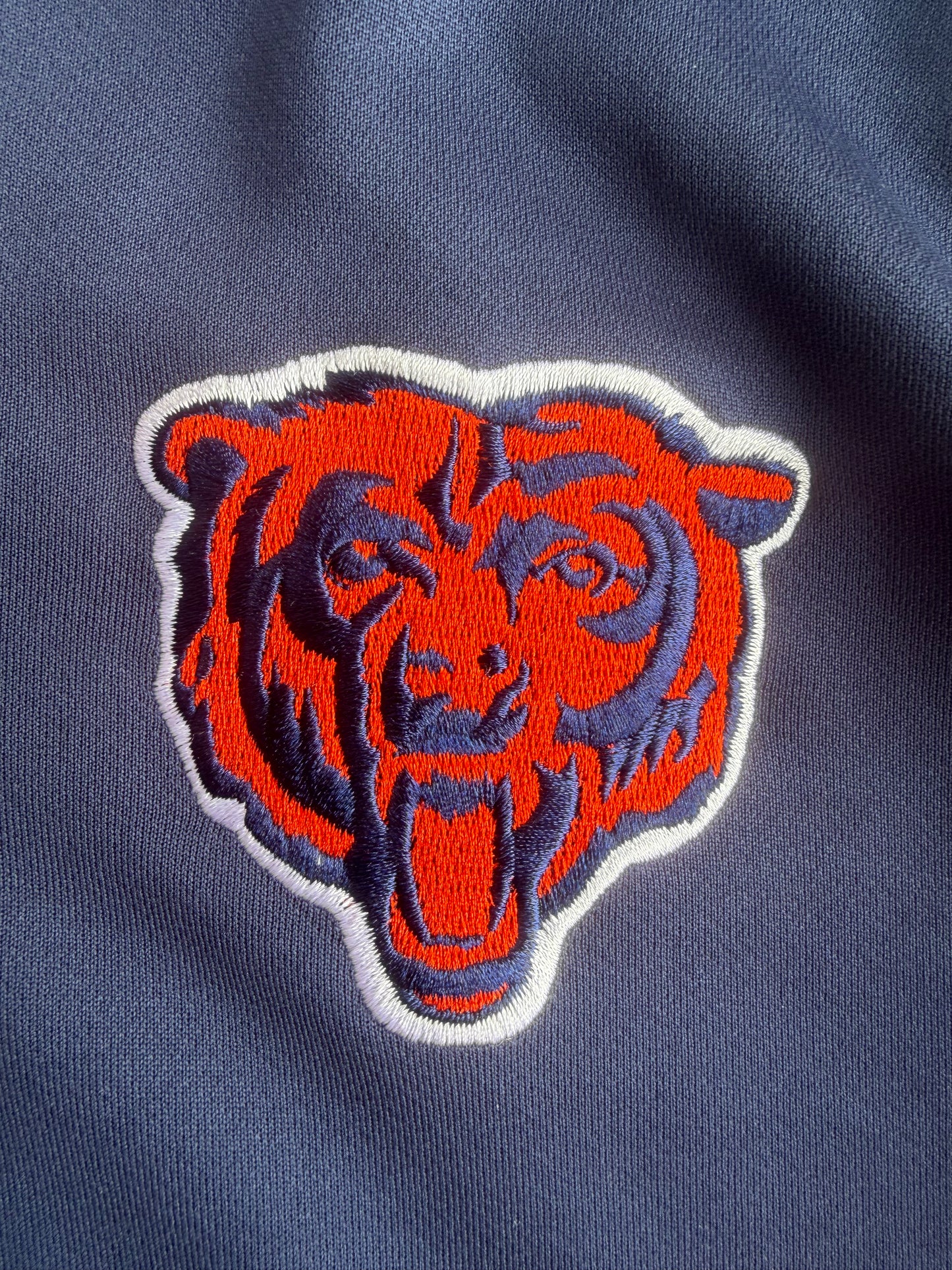 Chicago Bears Majestic NFL Navy Men's 1/4 Zip Lightweight Pullover Size: M