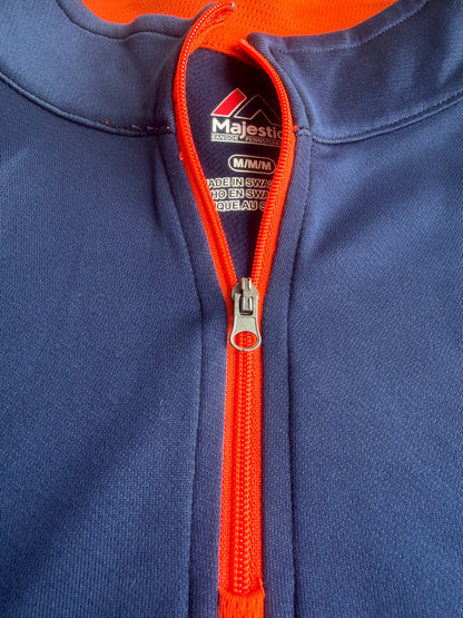 Chicago Bears Majestic NFL Navy Men's 1/4 Zip Lightweight Pullover Size: M