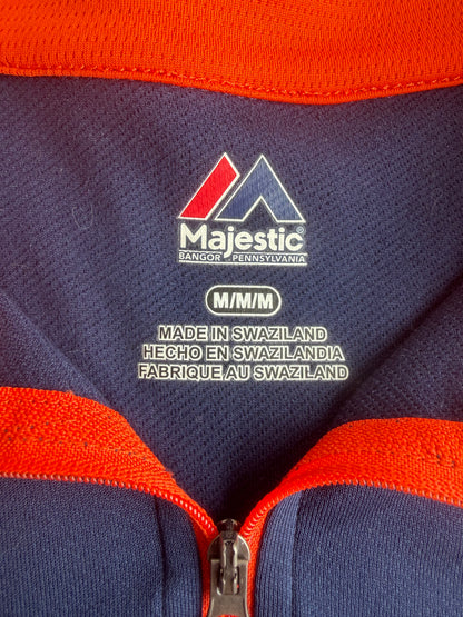Chicago Bears Majestic NFL Navy Men's 1/4 Zip Lightweight Pullover Size: M