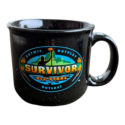Survivor All-Stars 2004 TV Show Collectible CBS Speckled Ceramic Coffee Mug